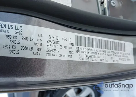 2017 Jeep Patriot Latitude 4X4 from USA, damaged, VIN 1C4NJRFB7HD145041